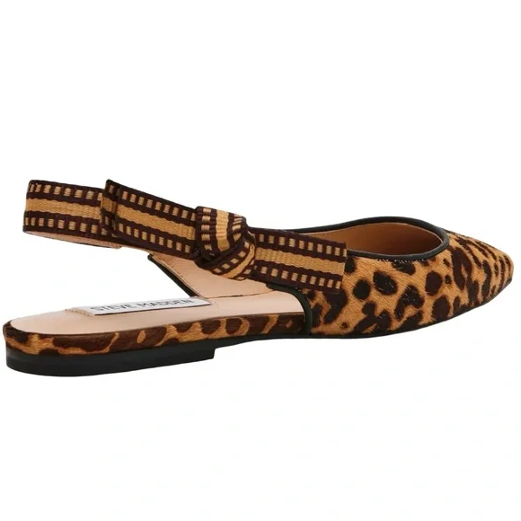 NWOB $99 Steve Madden Olsen Real Fur Leather-lined Ballet Flats 7M - Picture 3 of 8